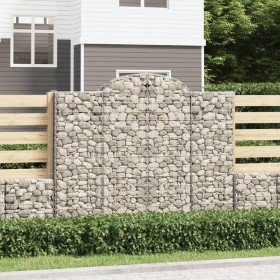Cestas de gaviones 5 uds forma de arco hierro 200x50x160/180 cm en Macetas y jardineras | Comprar online en Foru.es