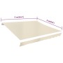 Toldo de lona blanco crema 500x300 cm de vidaXL, Toldos - Ref: Foro24-143704, Precio: 110,50 €, Descuento: %