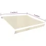 Toldo de lona blanco crema 500x300 cm de vidaXL, Toldos - Ref: Foro24-143704, Precio: 80,99 €, Descuento: %