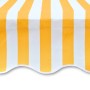 Toldo de lona naranja y blanco 350x250 cm de vidaXL, Toldos - Ref: Foro24-143705, Precio: 38,85 €, Descuento: %