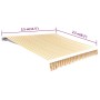Toldo de lona naranja y blanco 350x250 cm de vidaXL, Toldos - Ref: Foro24-143705, Precio: 38,85 €, Descuento: %