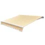 Toldo de lona naranja y blanco 450x300 cm de vidaXL, Toldos - Ref: Foro24-143706, Precio: 56,69 €, Descuento: %