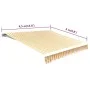 Toldo de lona naranja y blanco 450x300 cm de vidaXL, Toldos - Ref: Foro24-143706, Precio: 56,69 €, Descuento: %