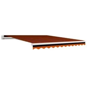Toldo de lona naranja y marrón 300x250 cm de vidaXL, Toldos - Ref: Foro24-145722, Precio: 42,01 €, Descuento: %