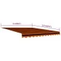 Toldo de lona naranja y marrón 300x250 cm de vidaXL, Toldos - Ref: Foro24-145722, Precio: 42,01 €, Descuento: %