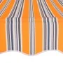 Toldo manual retráctil amarillo y azul a rayas 100 cm de vidaXL, Toldos - Ref: Foro24-145830, Precio: 74,72 €, Descuento: %