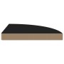 Estantes flotantes de esquina 2 uds MDF negro 35x35x3,8 cm de vidaXL, Estantes y estanterías - Ref: Foro24-323920, Precio: 55...