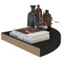 Estantes flotantes de esquina 2 uds MDF negro 35x35x3,8 cm de vidaXL, Estantes y estanterías - Ref: Foro24-323920, Precio: 55...