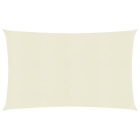 Toldo de vela crema HDPE 160 g/m² 2x5 m de vidaXL, Sombrillas - Ref: Foro24-311176, Precio: 30,70 €, Descuento: %