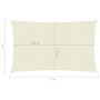 Toldo de vela crema HDPE 160 g/m² 2x5 m de vidaXL, Sombrillas - Ref: Foro24-311176, Precio: 30,70 €, Descuento: %