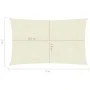Toldo de vela crema HDPE 160 g/m² 2x5 m de vidaXL, Sombrillas - Ref: Foro24-311176, Precio: 30,08 €, Descuento: %
