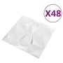 3D Wandpaneele 48 Stück rautenweiß 12 m² 50x50 cm von vidaXL, Wandverkleidung - Ref: Foro24-150912, Preis: 123,92 €, Rabatt: %