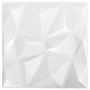 3D Wandpaneele 48 Stück rautenweiß 12 m² 50x50 cm von vidaXL, Wandverkleidung - Ref: Foro24-150912, Preis: 123,92 €, Rabatt: %