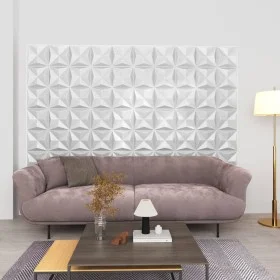 Paneles de pared 3D 24 unidades blanco origami 6 m² 50x50 cm de vidaXL, Recubrimiento de paredes - Ref: Foro24-150913, Precio...