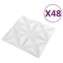 3D-Wandpaneele 48 Einheiten weißes Origami 12 m² 50x50 cm von vidaXL, Wandverkleidung - Ref: Foro24-150914, Preis: 118,83 €, ...