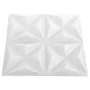 3D-Wandpaneele 48 Einheiten weißes Origami 12 m² 50x50 cm von vidaXL, Wandverkleidung - Ref: Foro24-150914, Preis: 118,83 €, ...