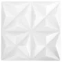 3D-Wandpaneele 48 Einheiten weißes Origami 12 m² 50x50 cm von vidaXL, Wandverkleidung - Ref: Foro24-150914, Preis: 118,83 €, ...