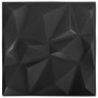 Paneles de pared 3D 48 unidades 50x50 cm negro diamante 12 m² de vidaXL, Recubrimiento de paredes - Ref: Foro24-150916, Preci...