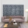 3D wall panels 48 units diamond gray 12 m² 50x50 cm by vidaXL, Wall covering - Ref: Foro24-150920, Price: 120,08 €, Discount: %