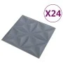 Paneles de pared 3D 24 unidades gris origami 6 m² 50x50 cm de vidaXL, Recubrimiento de paredes - Ref: Foro24-150921, Precio: ...