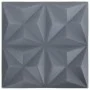 Paneles de pared 3D 24 unidades gris origami 6 m² 50x50 cm de vidaXL, Recubrimiento de paredes - Ref: Foro24-150921, Precio: ...