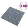 Paneles de pared 3D 48 unidades gris origami 12 m² 50x50 cm de vidaXL, Recubrimiento de paredes - Ref: Foro24-150922, Precio:...