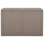 Caja de almacenaje para jardín 180 L PP ratán marrón de vidaXL, Cajas de almacenaje para exteriores - Ref: Foro24-151231, Pre...