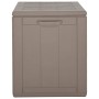 Caja de almacenaje para jardín 180 L PP ratán marrón de vidaXL, Cajas de almacenaje para exteriores - Ref: Foro24-151231, Pre...