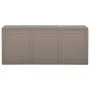 Caja de almacenaje para jardín 270 L PP ratán marrón de vidaXL, Cajas de almacenaje para exteriores - Ref: Foro24-151232, Pre...