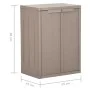 Armario almacenaje de jardín PP apariencia madera 65x45x88 cm de vidaXL, Taquillas y armarios de almacenamiento - Ref: Foro24...