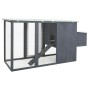 Gallinero con 1 jaula para huevos madera gris de vidaXL, Jaulas y habitáculos para animales pequeños - Ref: Foro24-170846, Pr...