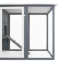 Gallinero con 1 jaula para huevos madera gris de vidaXL, Jaulas y habitáculos para animales pequeños - Ref: Foro24-170846, Pr...
