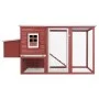 Gallinero con 1 jaula para huevos madera rojo de vidaXL, Jaulas y habitáculos para animales pequeños - Ref: Foro24-170848, Pr...