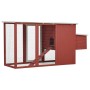 Gallinero con 1 jaula para huevos madera rojo de vidaXL, Jaulas y habitáculos para animales pequeños - Ref: Foro24-170848, Pr...