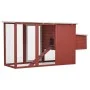 Gallinero con 1 jaula para huevos madera rojo de vidaXL, Jaulas y habitáculos para animales pequeños - Ref: Foro24-170848, Pr...