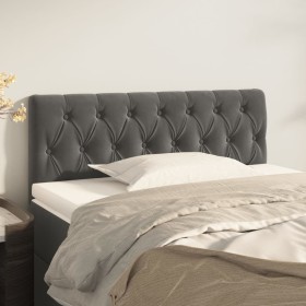 Cabecero de terciopelo gris oscuro 100x7x78/88 cm de vidaXL, Cabeceros y pies de cama - Ref: Foro24-346335, Precio: 55,97 €, ...