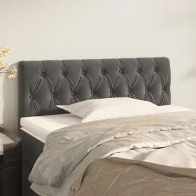 Dunkelgraues Samtkopfteil 100x7x78/88 cm von vidaXL, Kopf- und Fußteile - Ref: Foro24-346335, Preis: 54,99 €, Rabatt: %