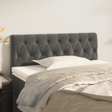 Cabecero de terciopelo gris oscuro 100x7x78/88 cm de vidaXL, Cabeceros y pies de cama - Ref: Foro24-346335, Precio: 55,97 €, ...