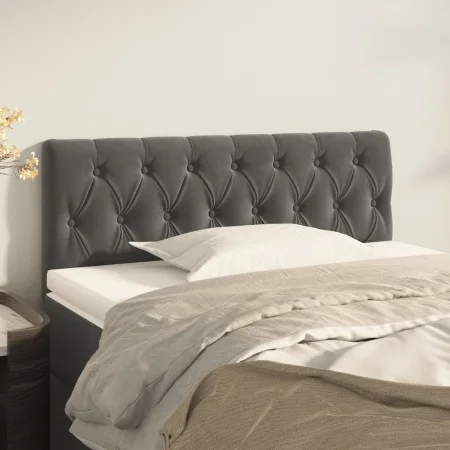 Dunkelgraues Samtkopfteil 100x7x78/88 cm von vidaXL, Kopf- und Fußteile - Ref: Foro24-346335, Preis: 54,99 €, Rabatt: %