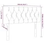 Dunkelgraues Samtkopfteil 100x7x78/88 cm von vidaXL, Kopf- und Fußteile - Ref: Foro24-346335, Preis: 54,99 €, Rabatt: %