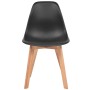 Sillas de comedor 2 unidades plástico negro de vidaXL, Sillas de comedor - Ref: Foro24-244777, Precio: 111,15 €, Descuento: %