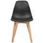 Sillas de comedor 4 unidades plástico negro de vidaXL, Sillas de comedor - Ref: Foro24-244778, Precio: 192,83 €, Descuento: %