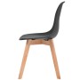 Sillas de comedor 4 unidades plástico negro de vidaXL, Sillas de comedor - Ref: Foro24-244778, Precio: 209,31 €, Descuento: %