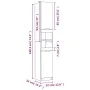 Set de muebles de baño 4 piezas madera contrachapada roble humo de vidaXL, Muebles de baño - Ref: Foro24-3115889, Precio: 237...