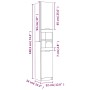 Set de muebles de baño 4 piezas madera contrachapada roble humo de vidaXL, Muebles de baño - Ref: Foro24-3115889, Precio: 233...