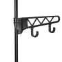 Perchero de ropa acero y textil no tejido 55x28,5x175 cm negro de vidaXL, Organizadores de vestidores y perchas de barra - Re...
