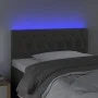 Dunkelgraues Samtkopfteil mit LED 100x7x78/88 cm von vidaXL, Kopf- und Fußteile - Ref: Foro24-3121991, Preis: 63,61 €, Rabatt: %