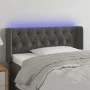 Dark gray velvet headboard with LED 103x16x78/88 cm by vidaXL, Headboards and footboards - Ref: Foro24-3123615, Price: 73,63 ...