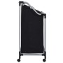 Separador de colada con 3 bolsas acero negro de vidaXL, Cestas para ropa - Ref: Foro24-282426, Precio: 37,01 €, Descuento: %