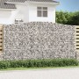 Cesta gaviones forma arco hierro galvanizado 400x50x220/240 cm en Macetas y jardineras | Comprar online en Foru.es